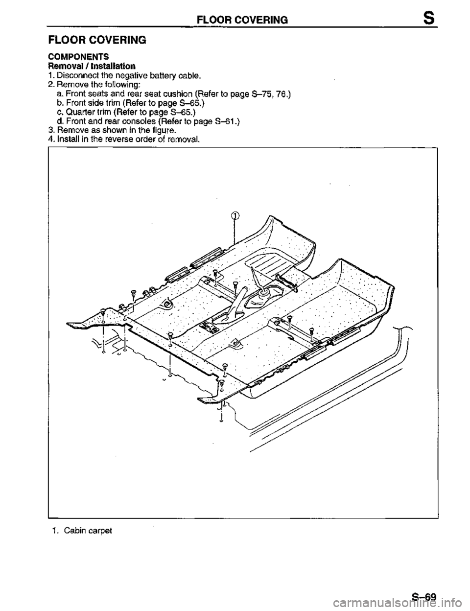 MAZDA MX-3 1995  Workshop Manual 