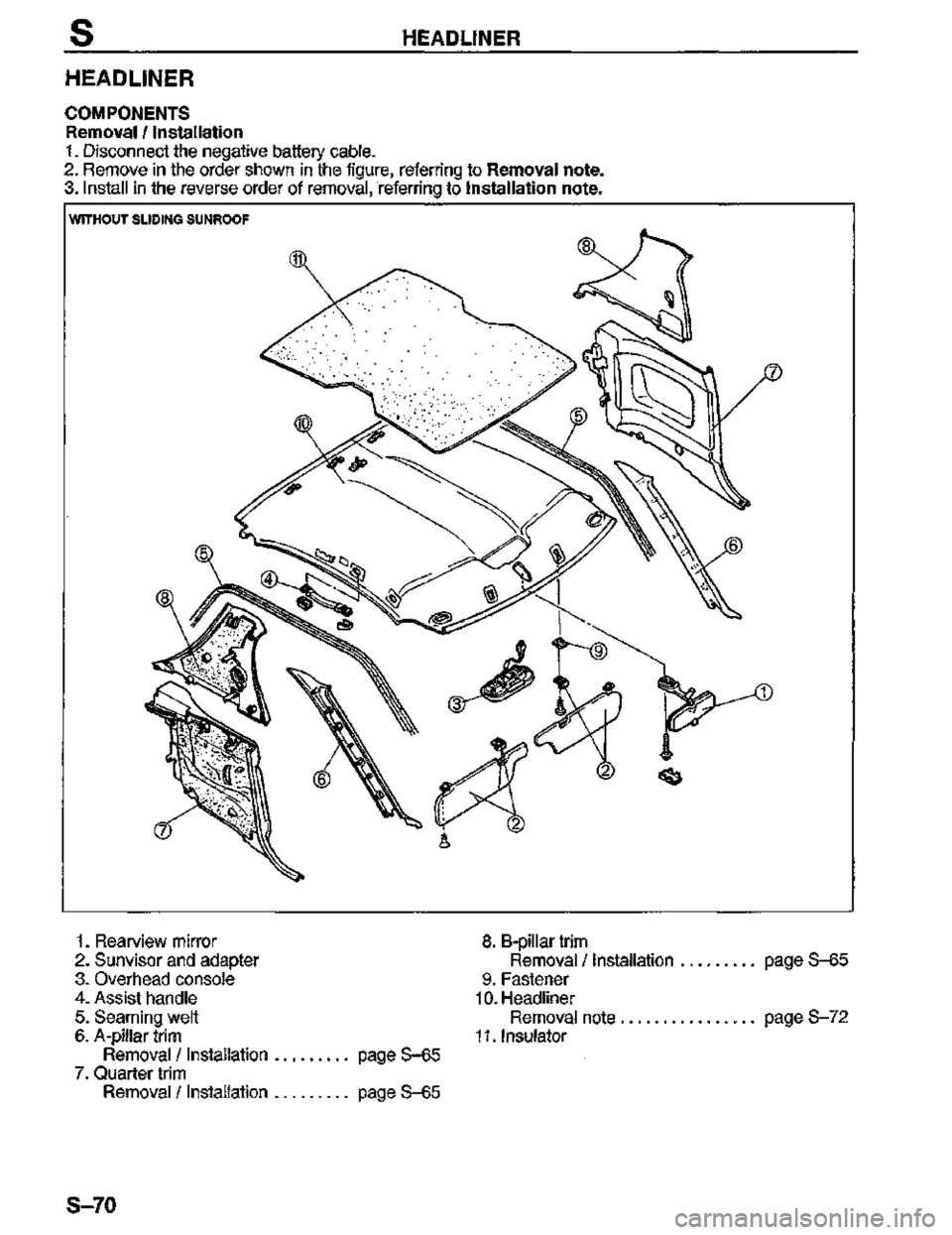MAZDA MX-3 1995  Workshop Manual 