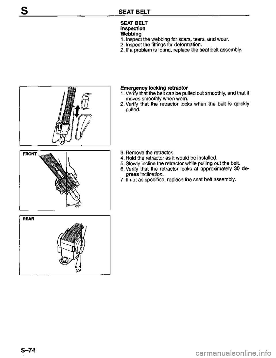 MAZDA MX-3 1995  Workshop Manual 
