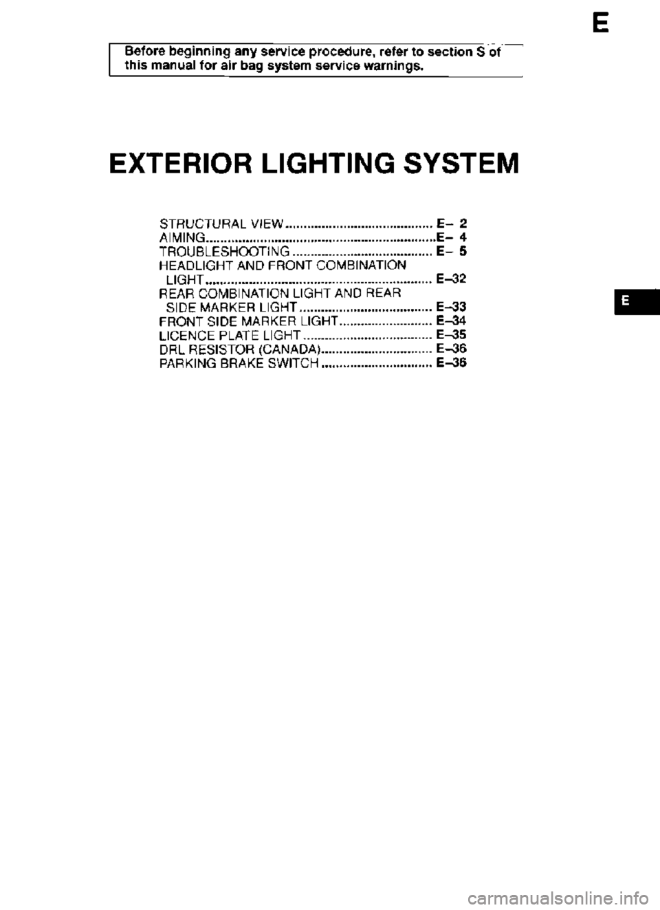 MAZDA MX-3 1995  Workshop Manual 