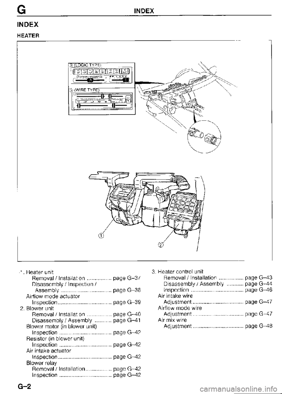 MAZDA MX-3 1995  Workshop Manual 
