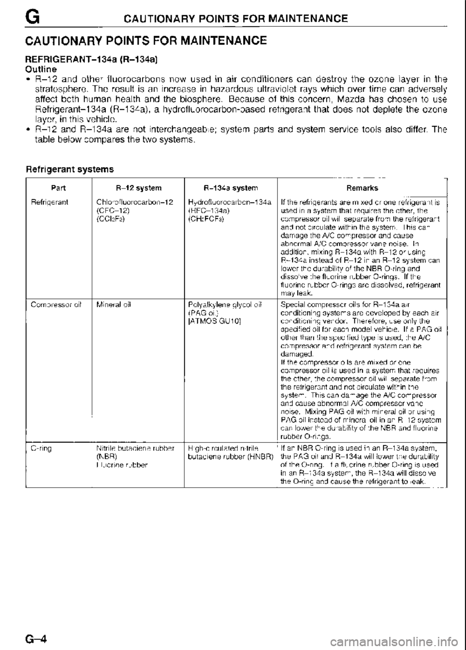 MAZDA MX-3 1995  Workshop Manual 