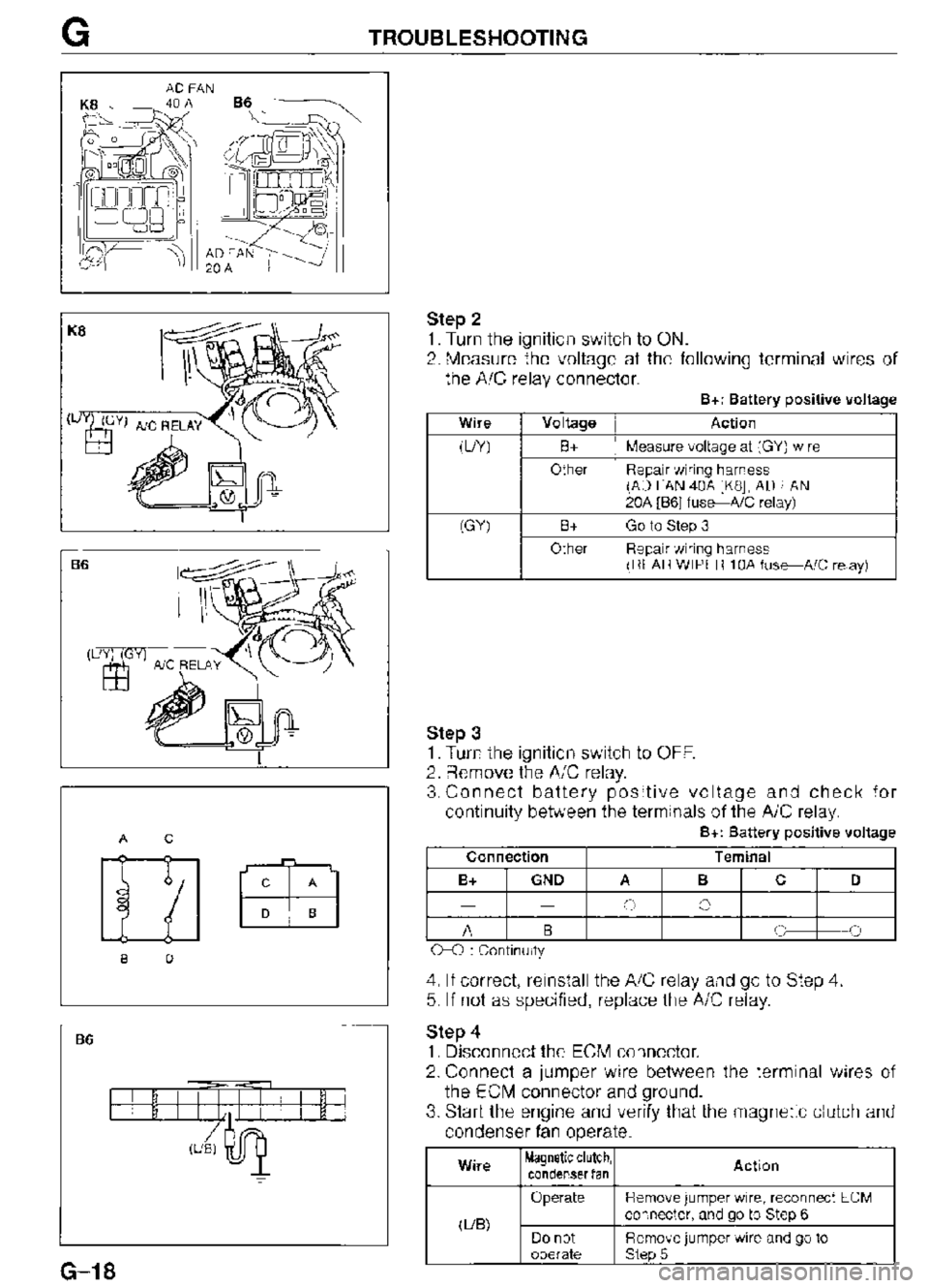 MAZDA MX-3 1995  Workshop Manual 