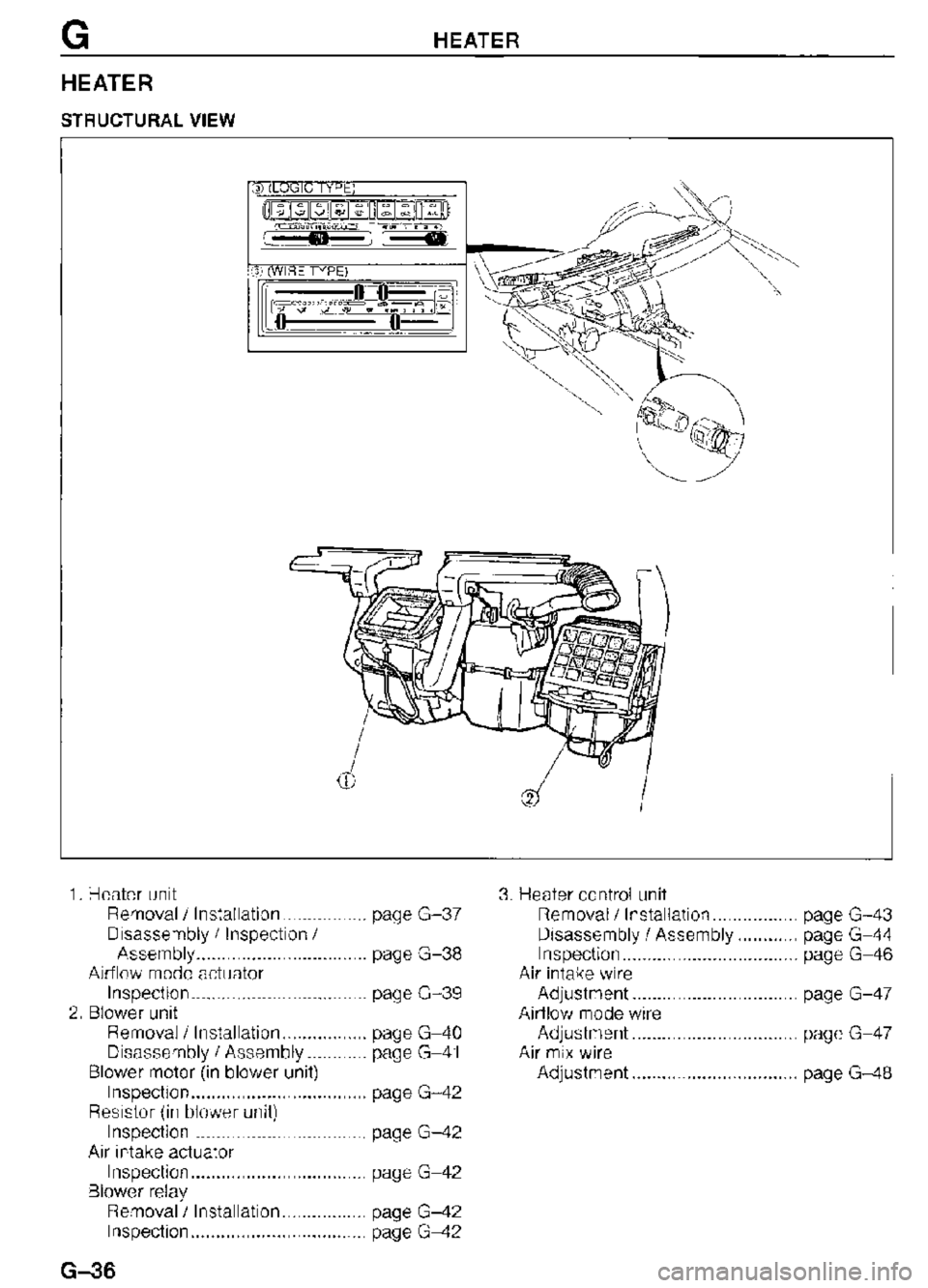 MAZDA MX-3 1995  Workshop Manual 
