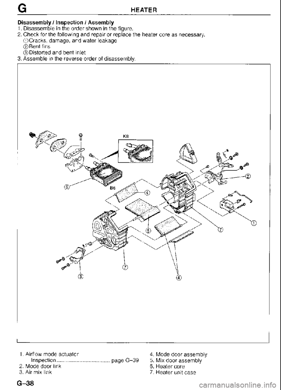 MAZDA MX-3 1995  Workshop Manual 
