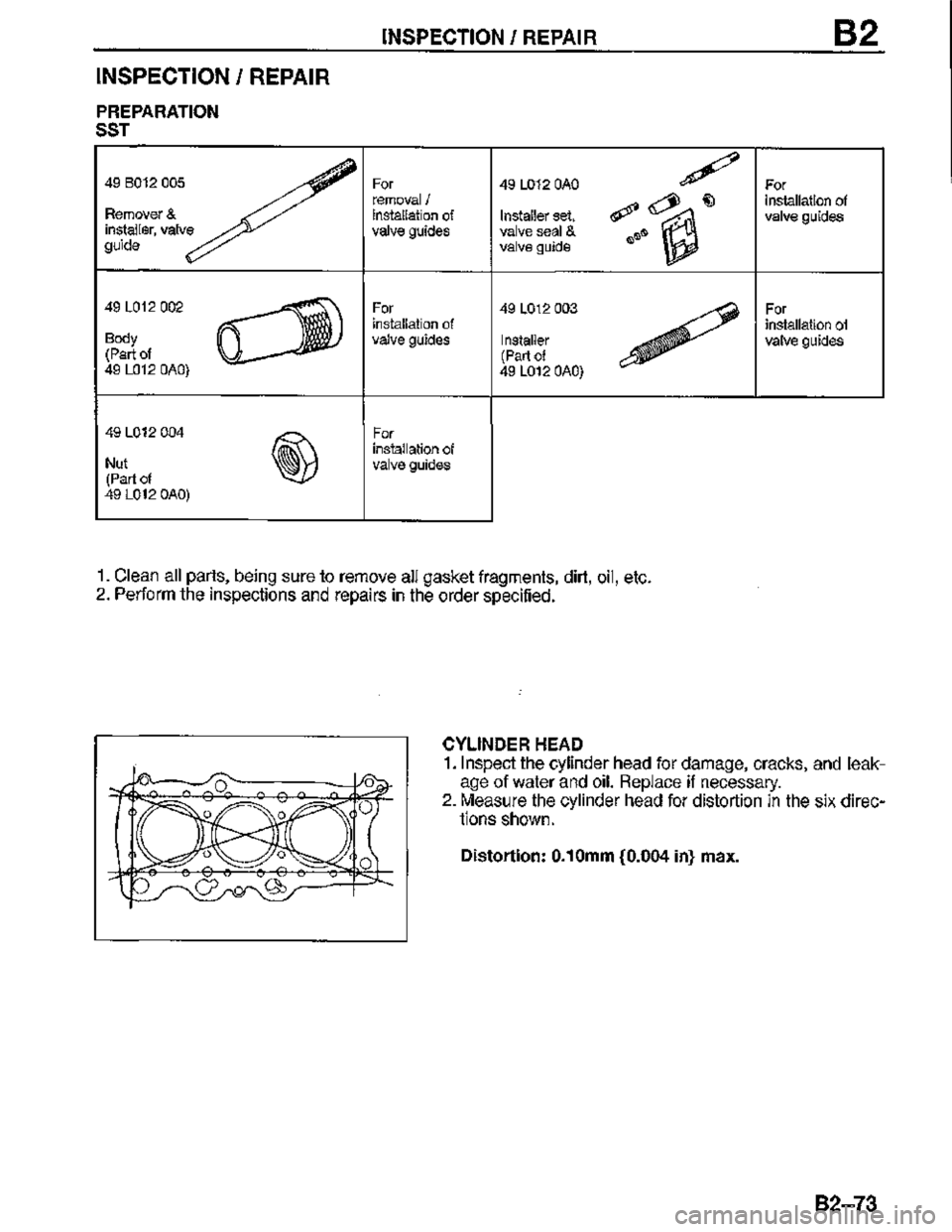MAZDA MX-3 1995  Workshop Manual 