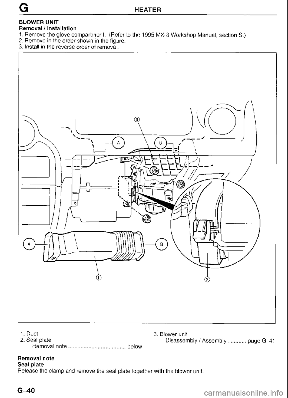MAZDA MX-3 1995  Workshop Manual 