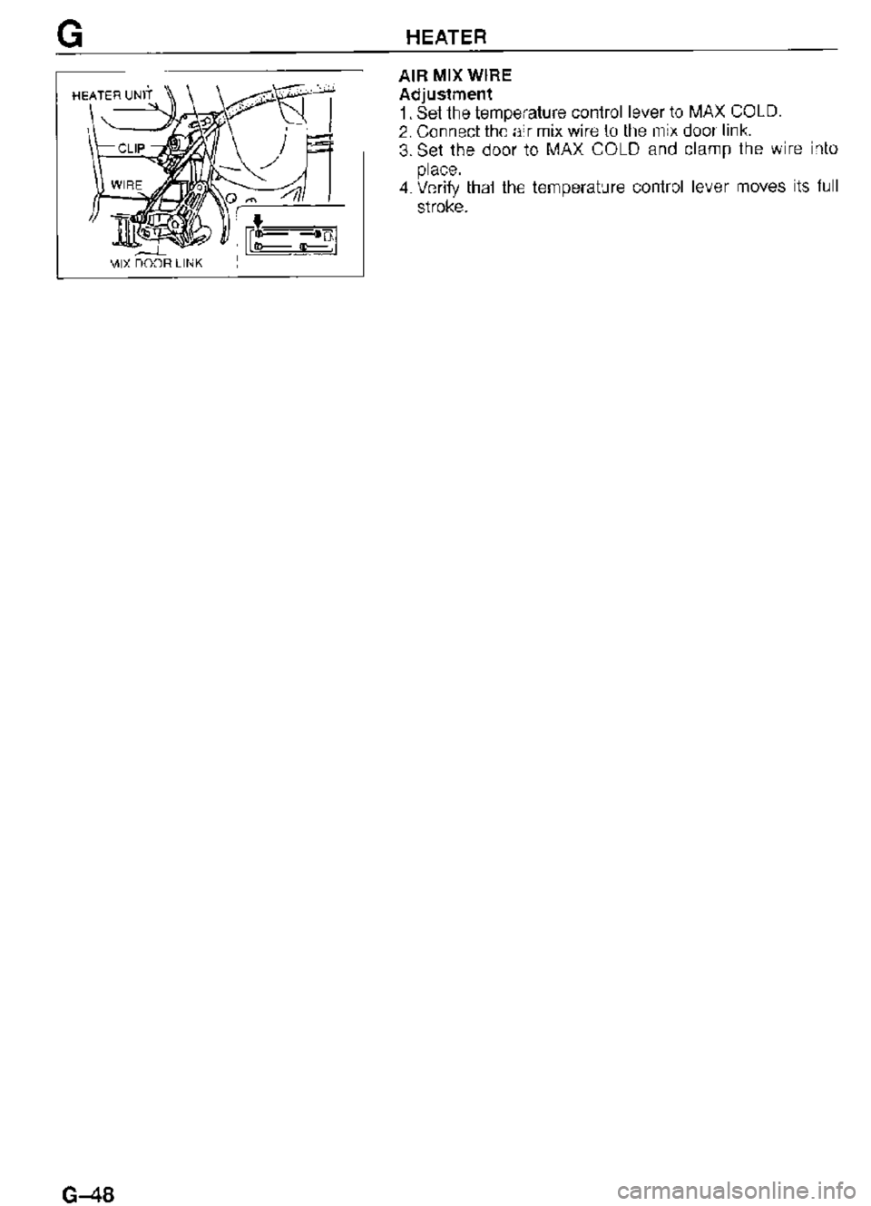 MAZDA MX-3 1995  Workshop Manual 