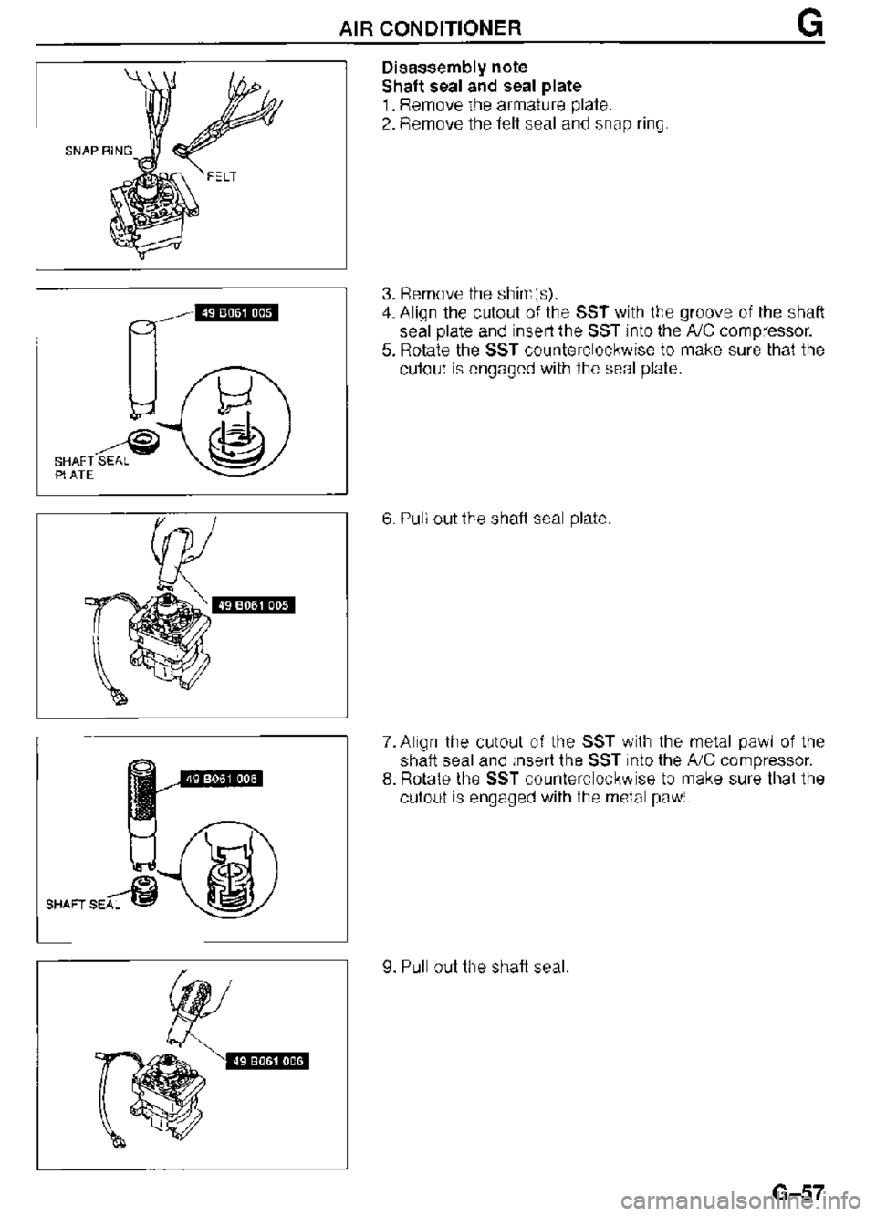 MAZDA MX-3 1995  Workshop Manual 