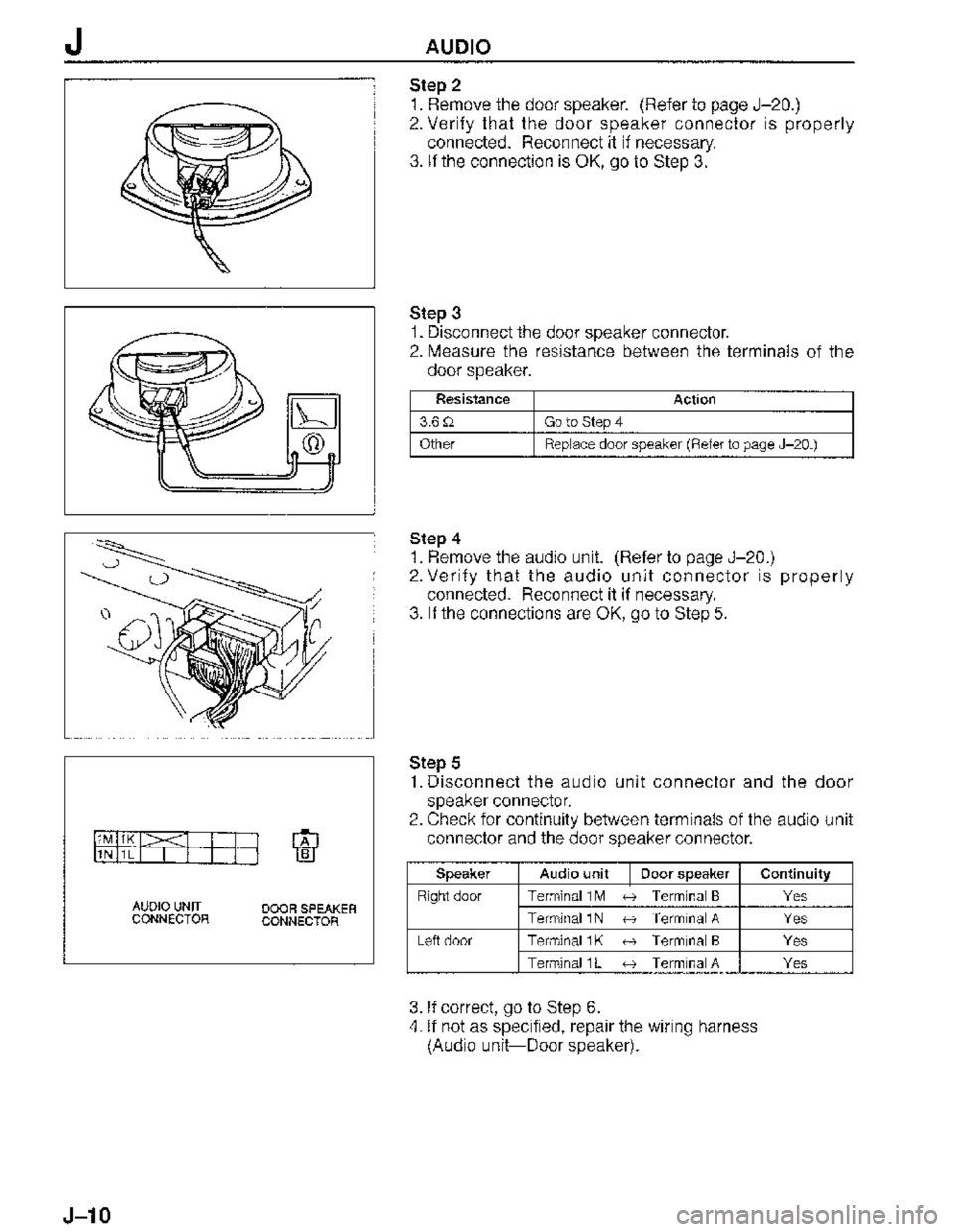 MAZDA MX-3 1995  Workshop Manual 