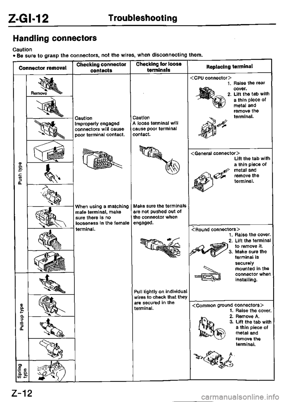 MAZDA MX-3 1995  Workshop Manual 