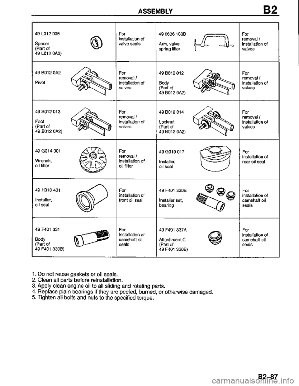 MAZDA MX-3 1995  Workshop Manual 