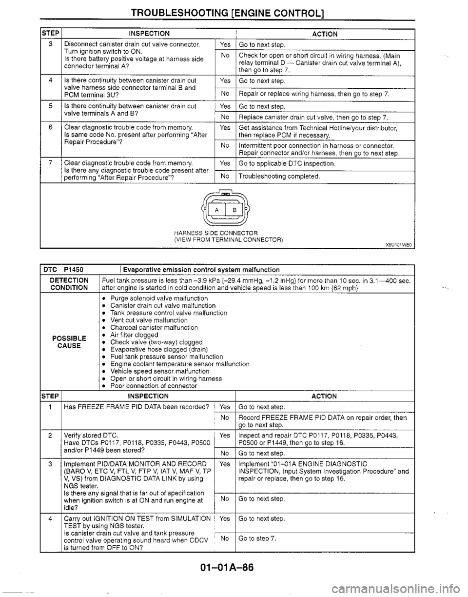 MAZDA MX-5 1999  Workshop Manual 