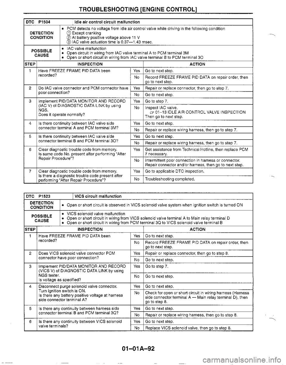 MAZDA MX-5 1999  Workshop Manual 
