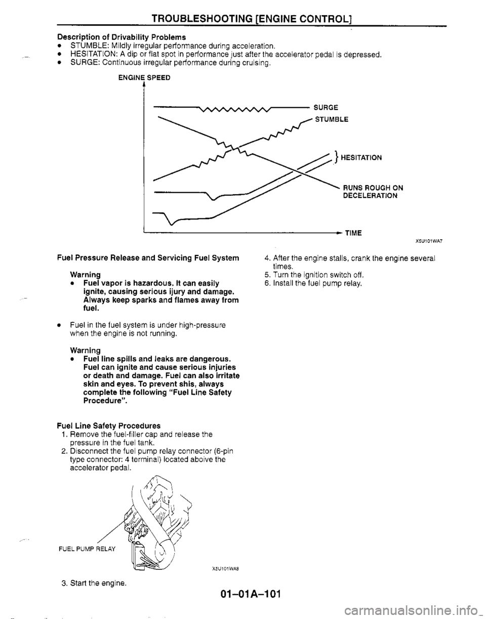 MAZDA MX-5 1999  Workshop Manual 