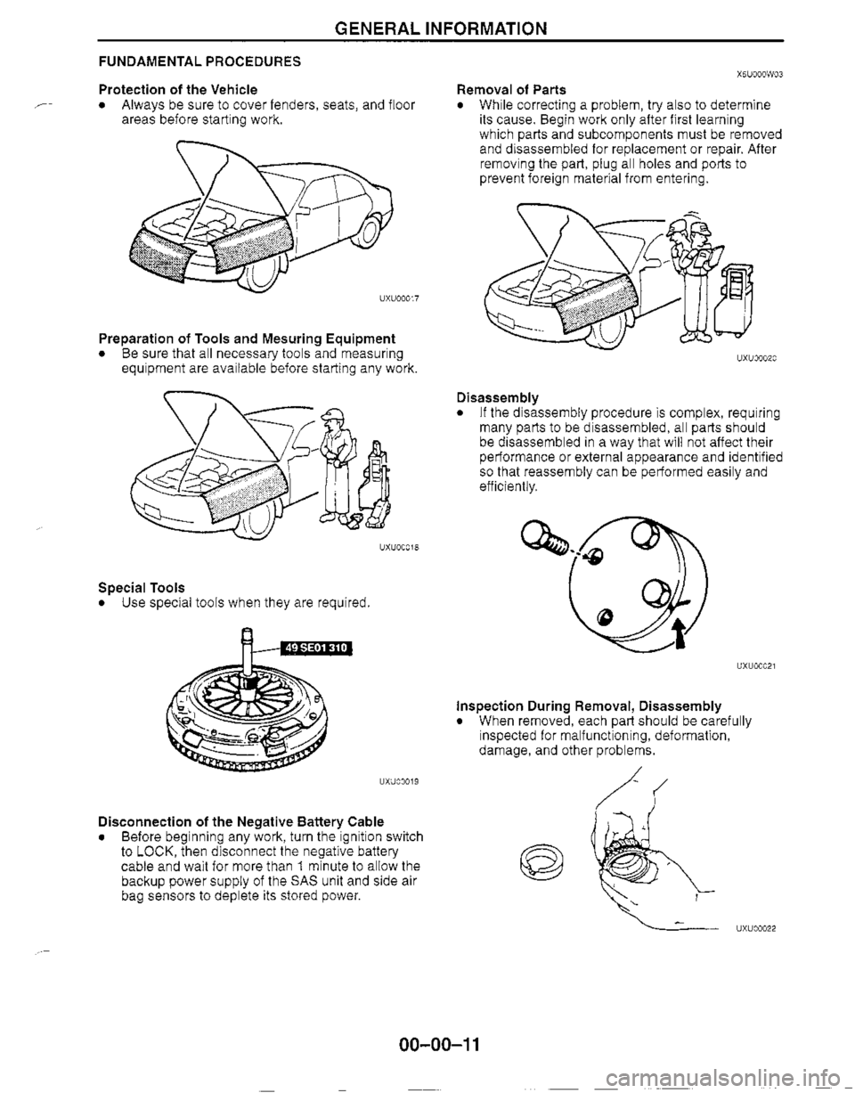 MAZDA MX-5 1999  Workshop Manual 