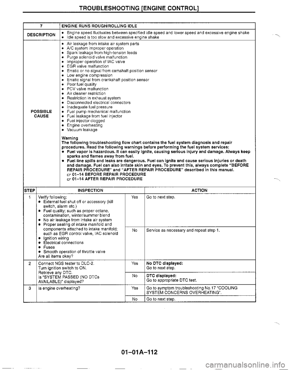 MAZDA MX-5 1999  Workshop Manual 