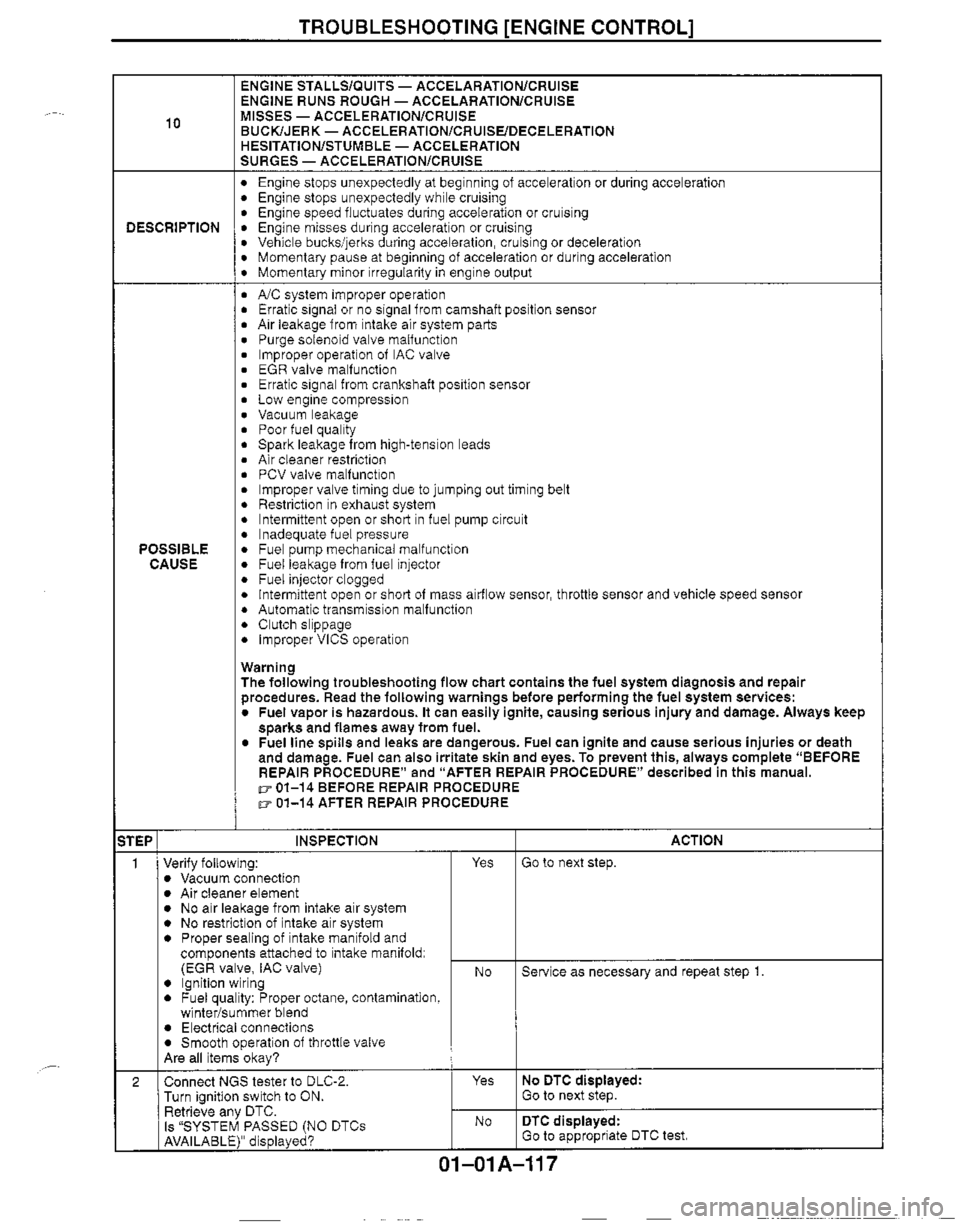 MAZDA MX-5 1999  Workshop Manual 