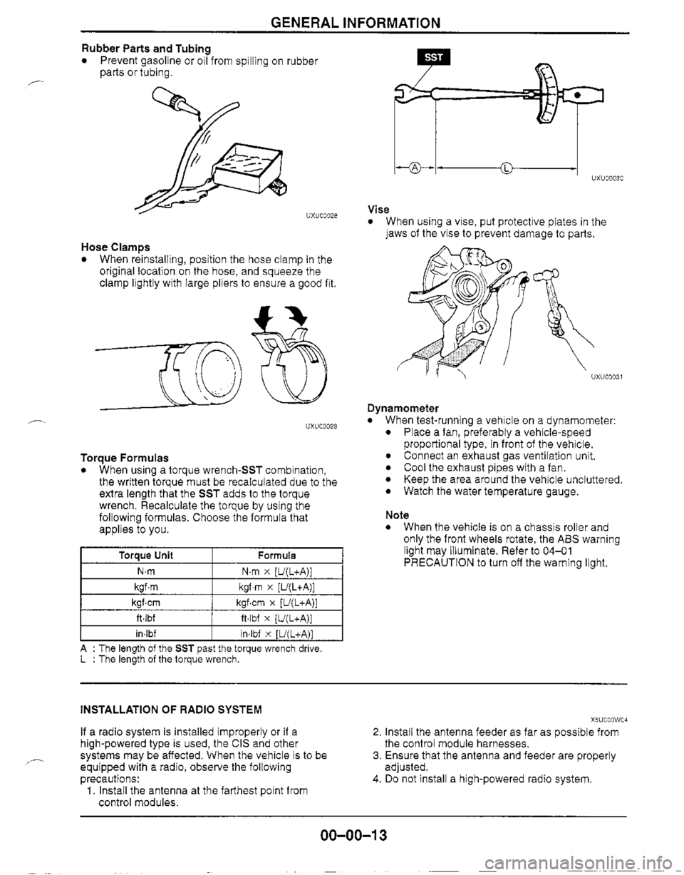MAZDA MX-5 1999  Workshop Manual 