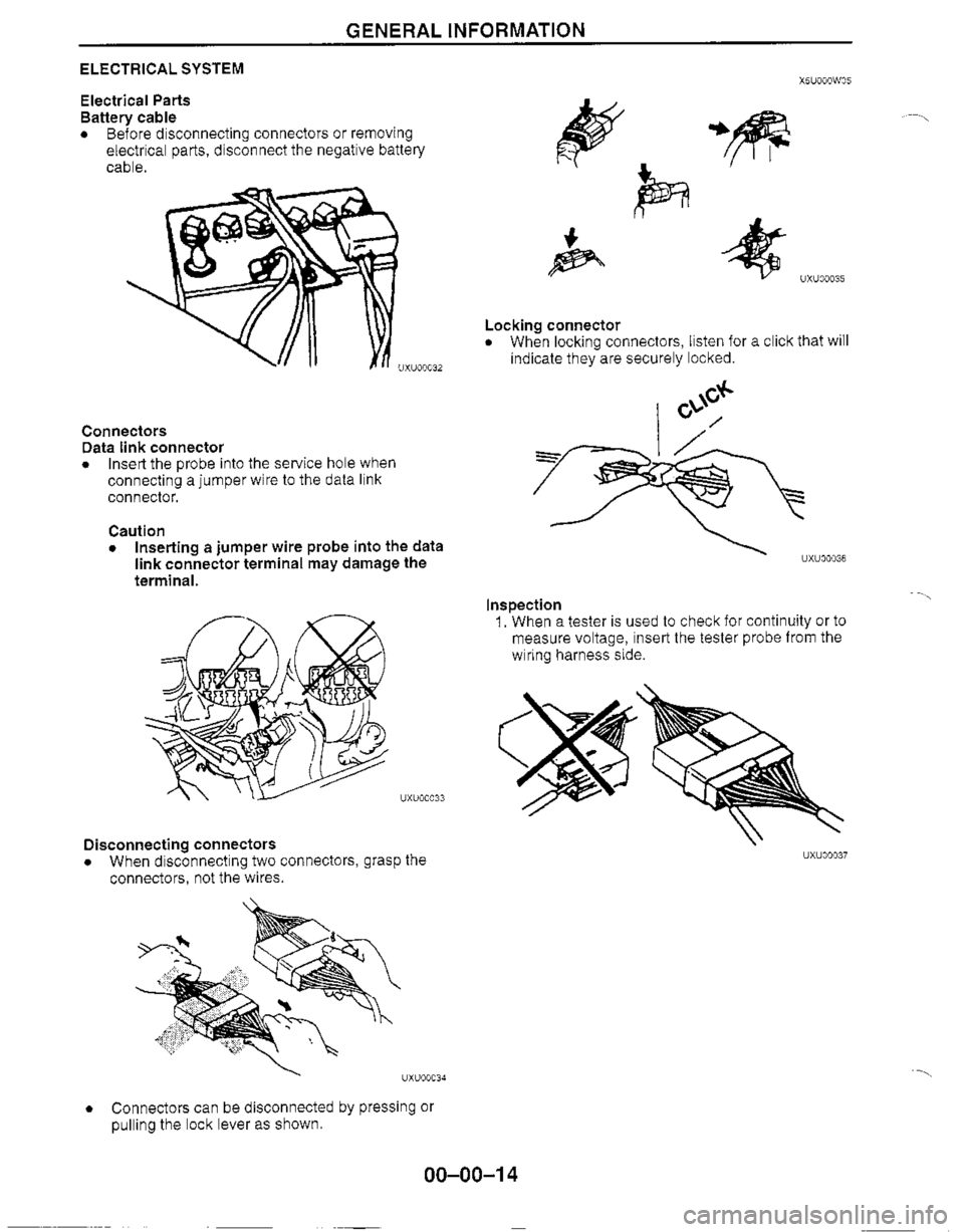 MAZDA MX-5 1999  Workshop Manual 