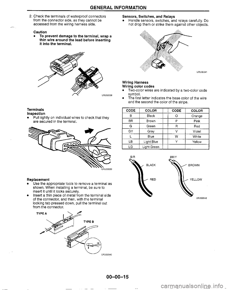MAZDA MX-5 1999  Workshop Manual 