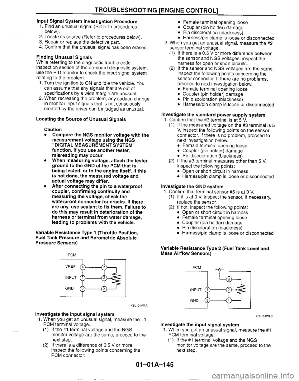 MAZDA MX-5 1999  Workshop Manual 