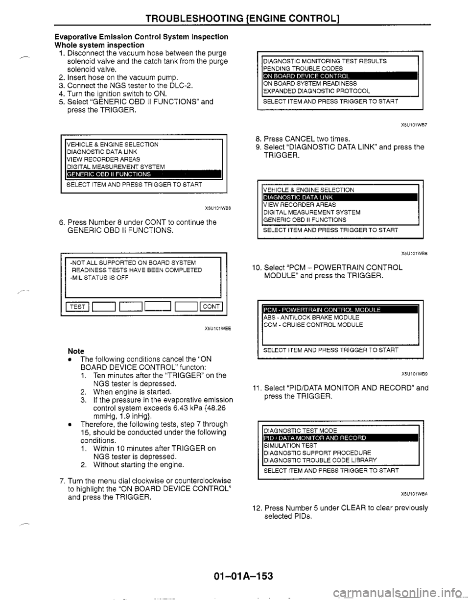 MAZDA MX-5 1999  Workshop Manual 