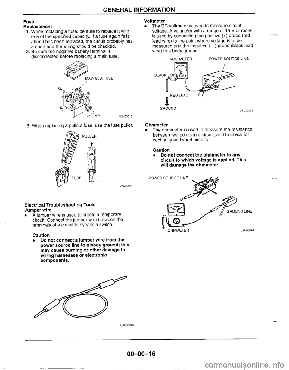 MAZDA MX-5 1999  Workshop Manual 