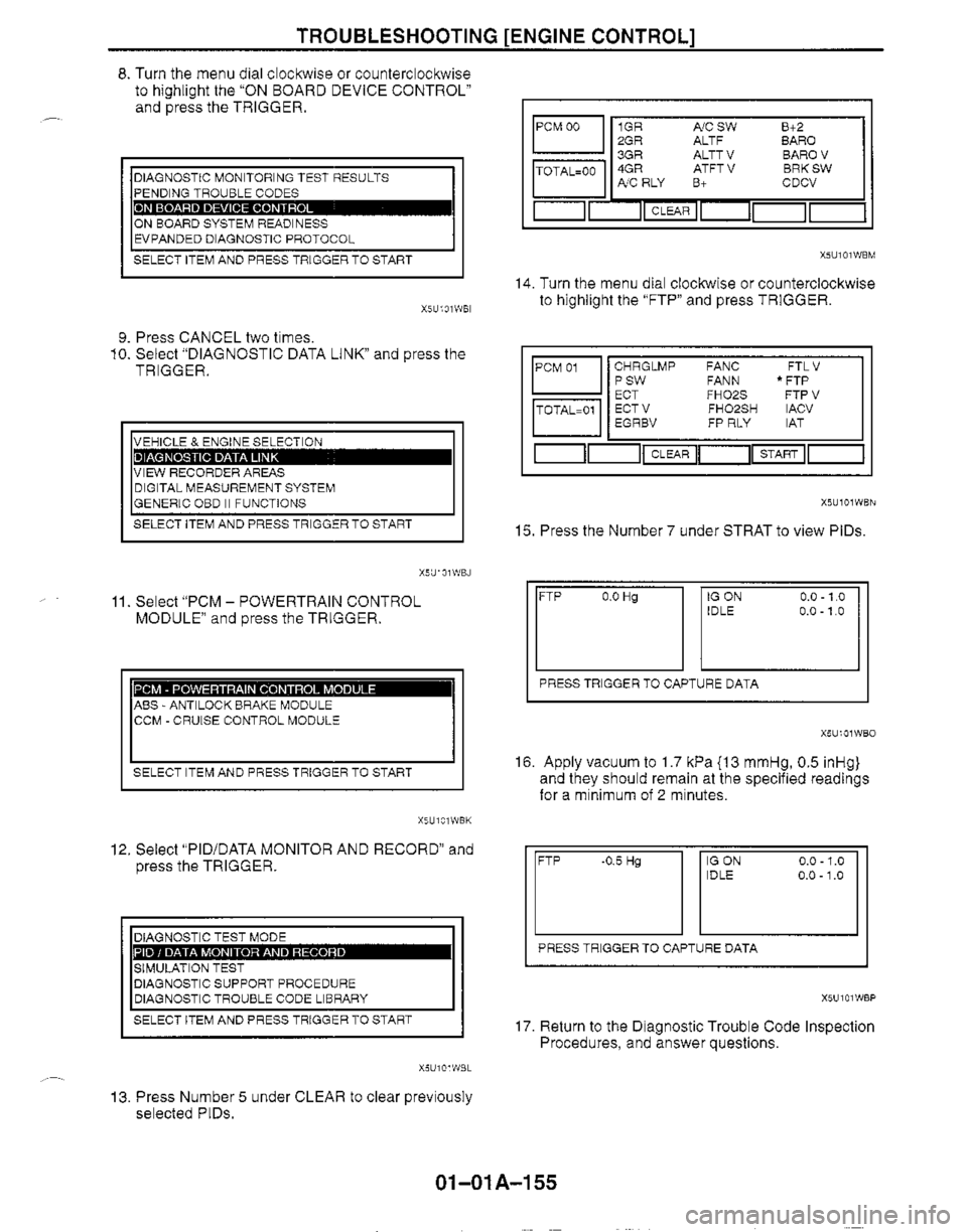 MAZDA MX-5 1999  Workshop Manual 
