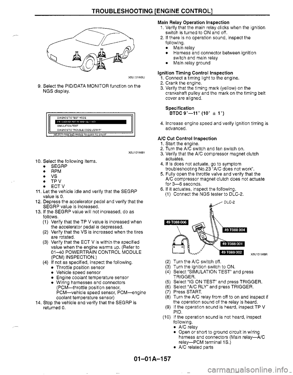 MAZDA MX-5 1999  Workshop Manual 