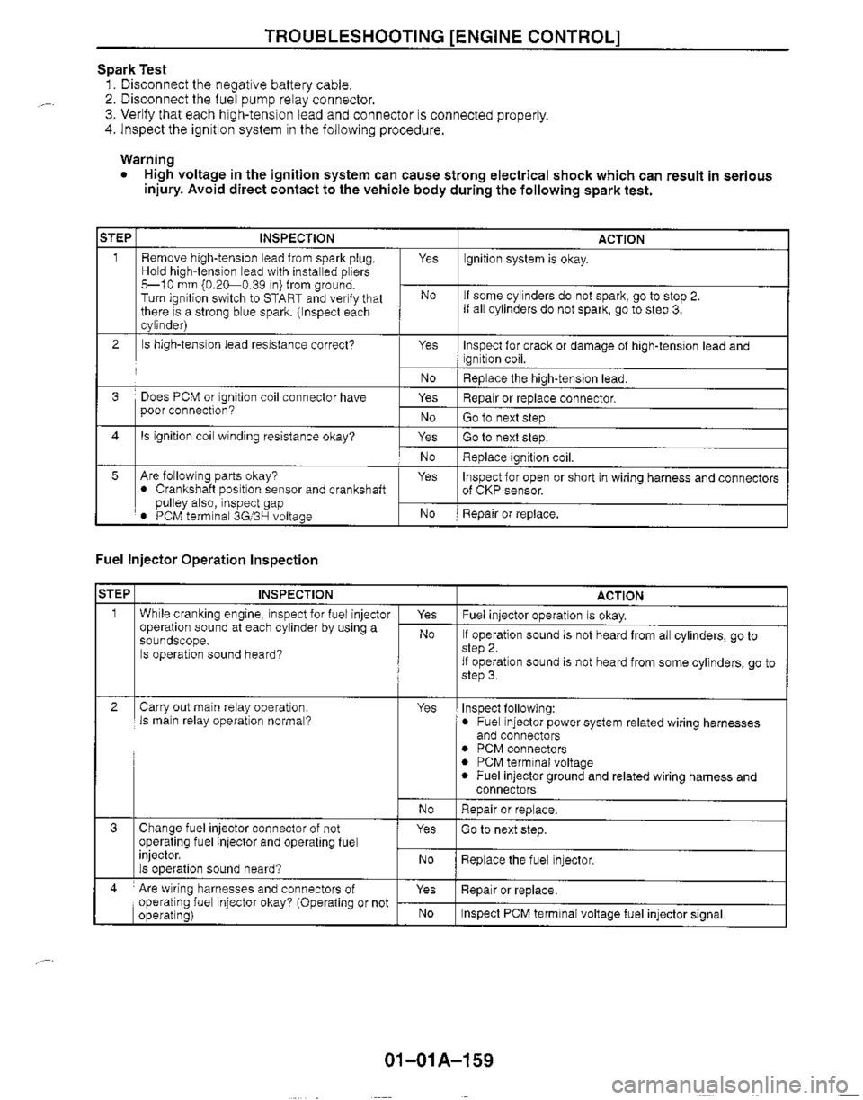 MAZDA MX-5 1999  Workshop Manual 