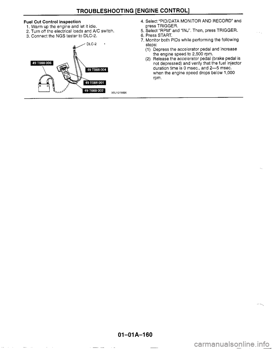 MAZDA MX-5 1999  Workshop Manual 
