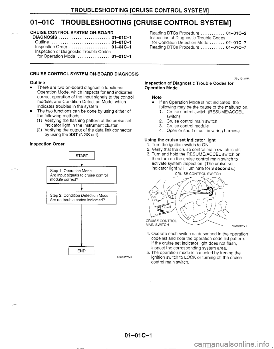 MAZDA MX-5 1999  Workshop Manual 