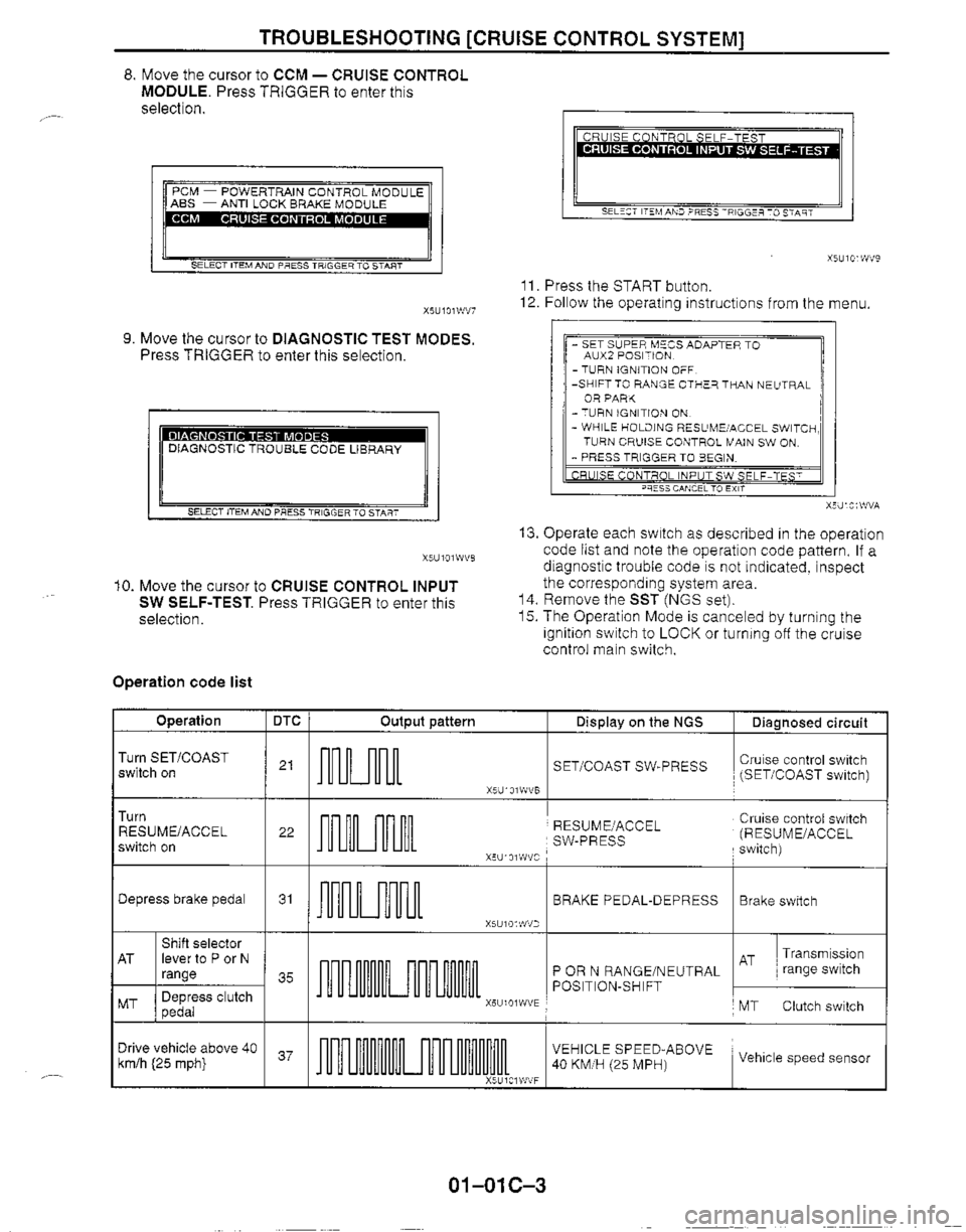 MAZDA MX-5 1999  Workshop Manual 