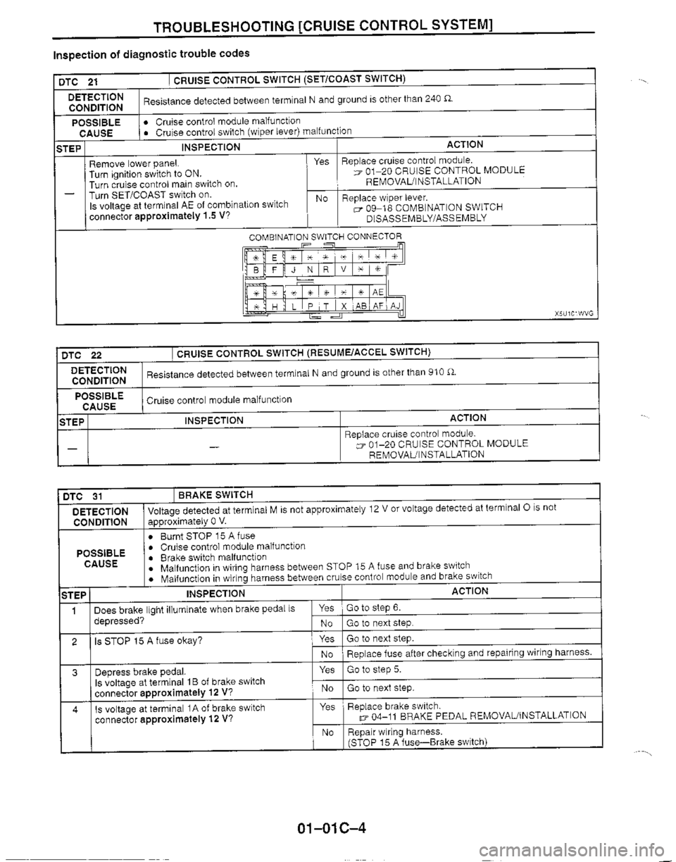 MAZDA MX-5 1999  Workshop Manual 
