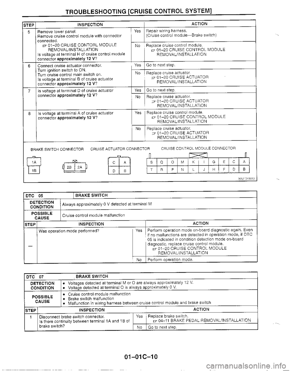 MAZDA MX-5 1999  Workshop Manual 