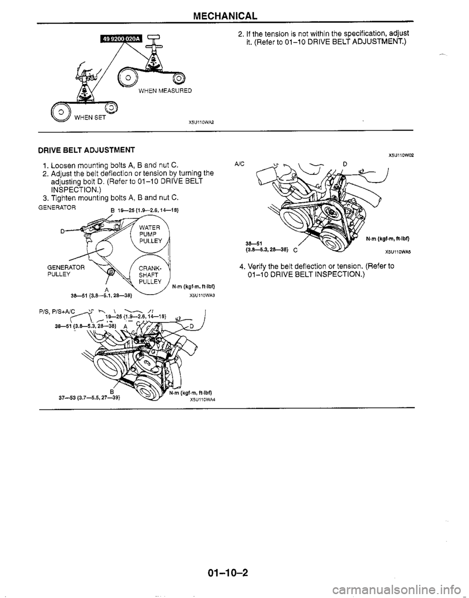 MAZDA MX-5 1999  Workshop Manual 