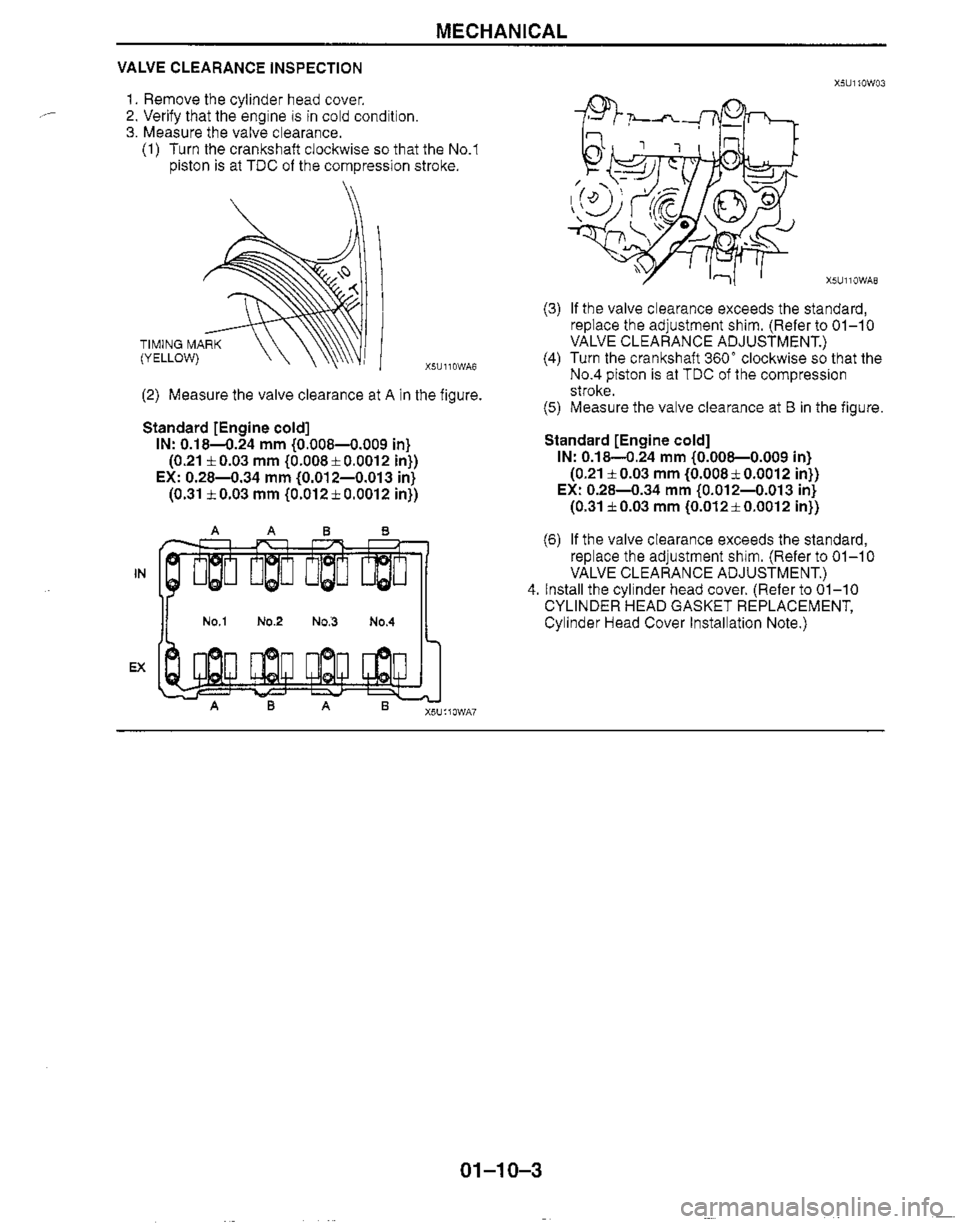 MAZDA MX-5 1999  Workshop Manual 
