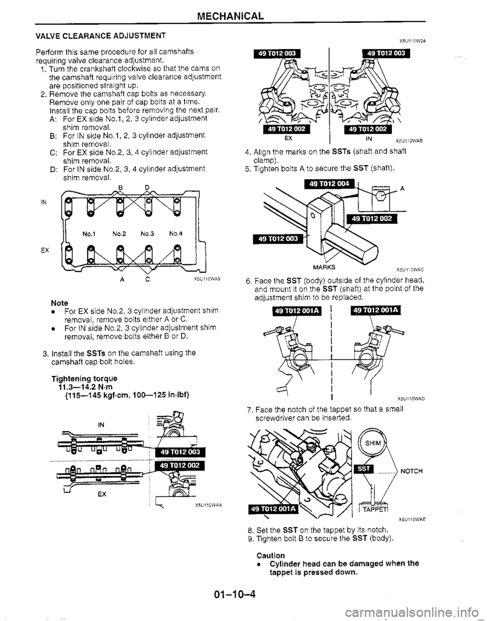 MAZDA MX-5 1999  Workshop Manual 