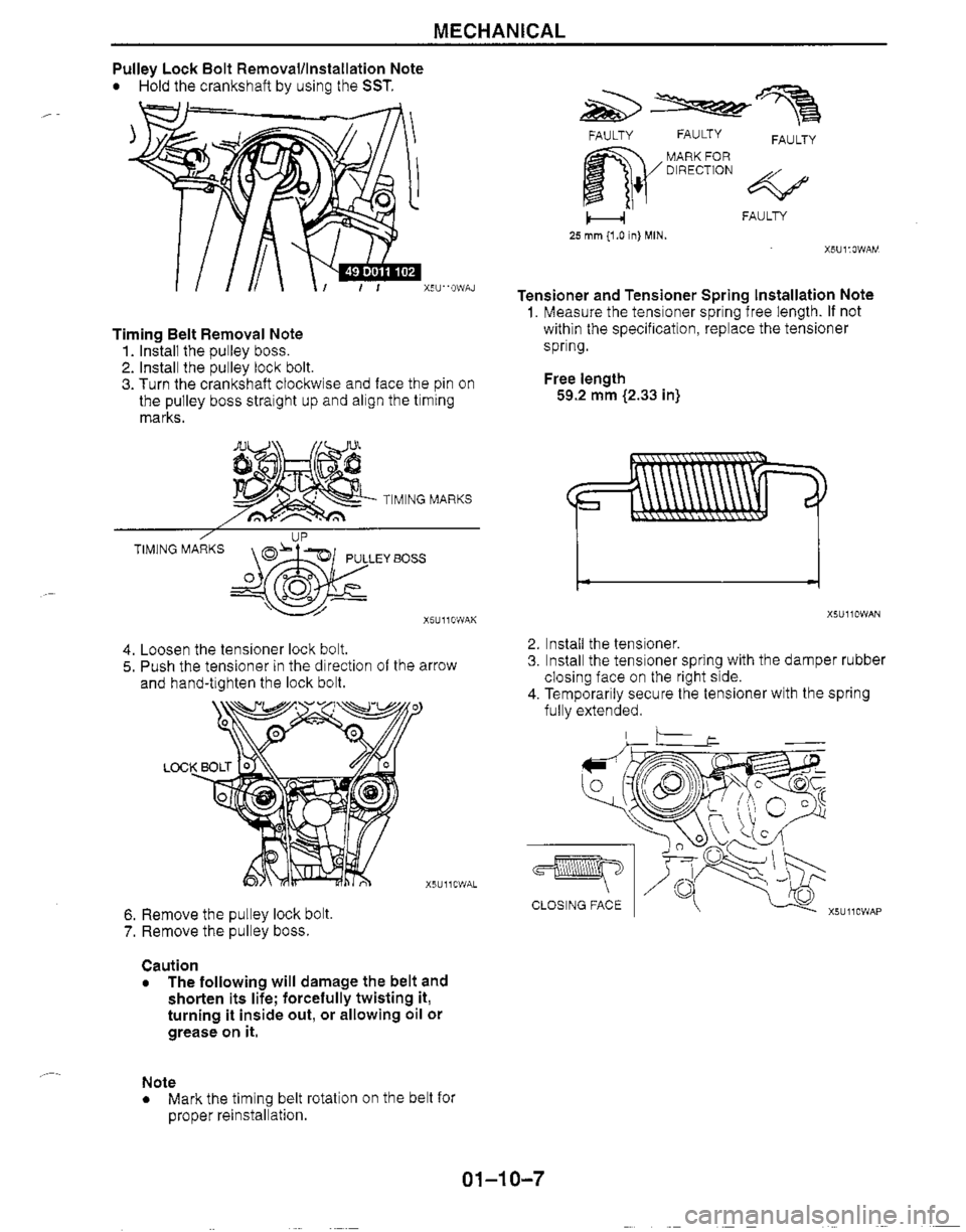 MAZDA MX-5 1999  Workshop Manual 