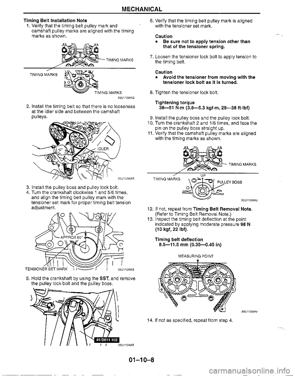 MAZDA MX-5 1999  Workshop Manual 