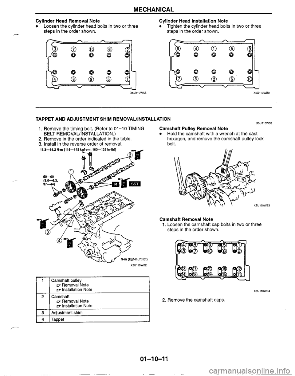 MAZDA MX-5 1999  Workshop Manual 