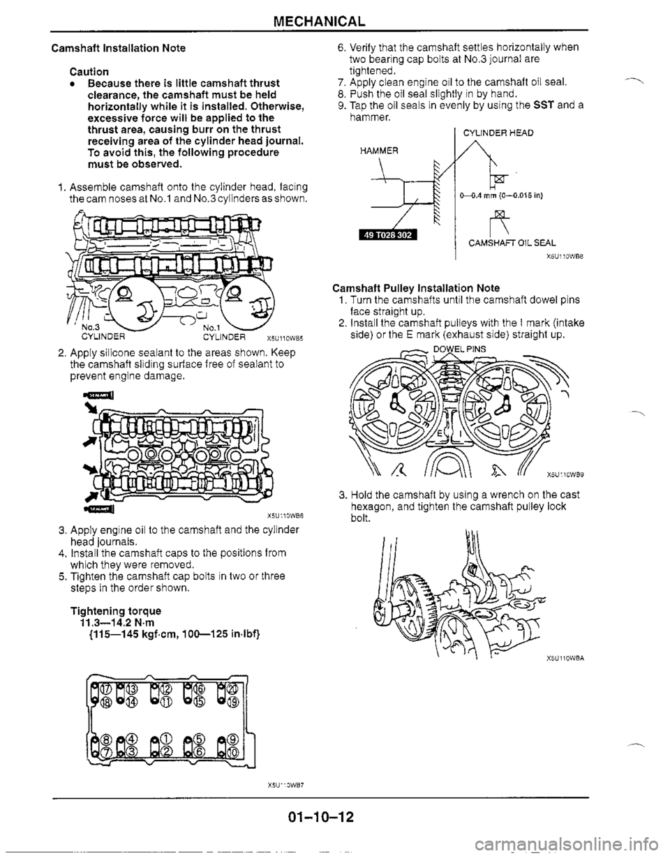 MAZDA MX-5 1999  Workshop Manual 