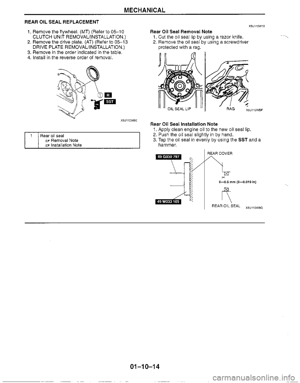 MAZDA MX-5 1999  Workshop Manual 