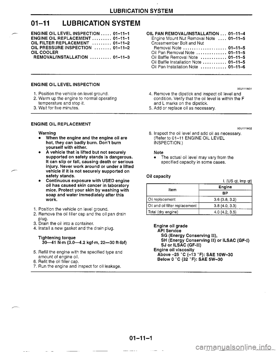 MAZDA MX-5 1999  Workshop Manual 