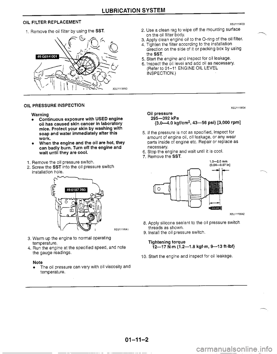 MAZDA MX-5 1999  Workshop Manual 