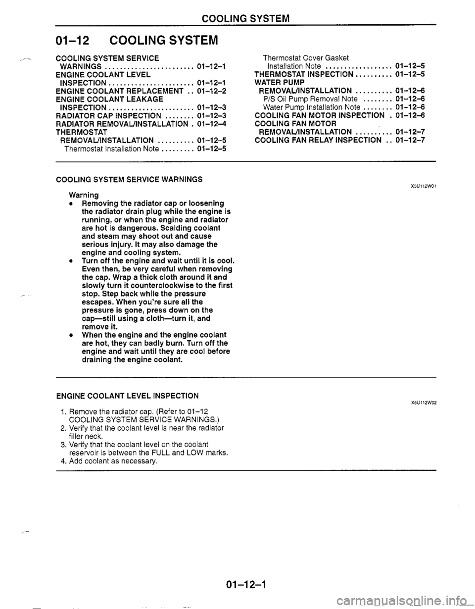 MAZDA MX-5 1999  Workshop Manual 