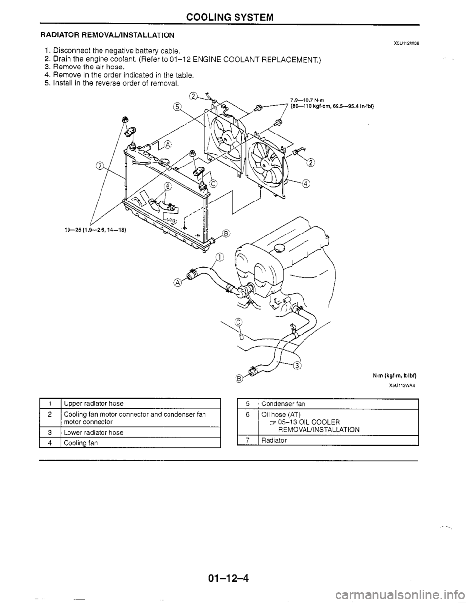 MAZDA MX-5 1999  Workshop Manual 