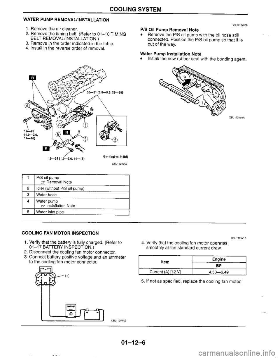 MAZDA MX-5 1999  Workshop Manual 