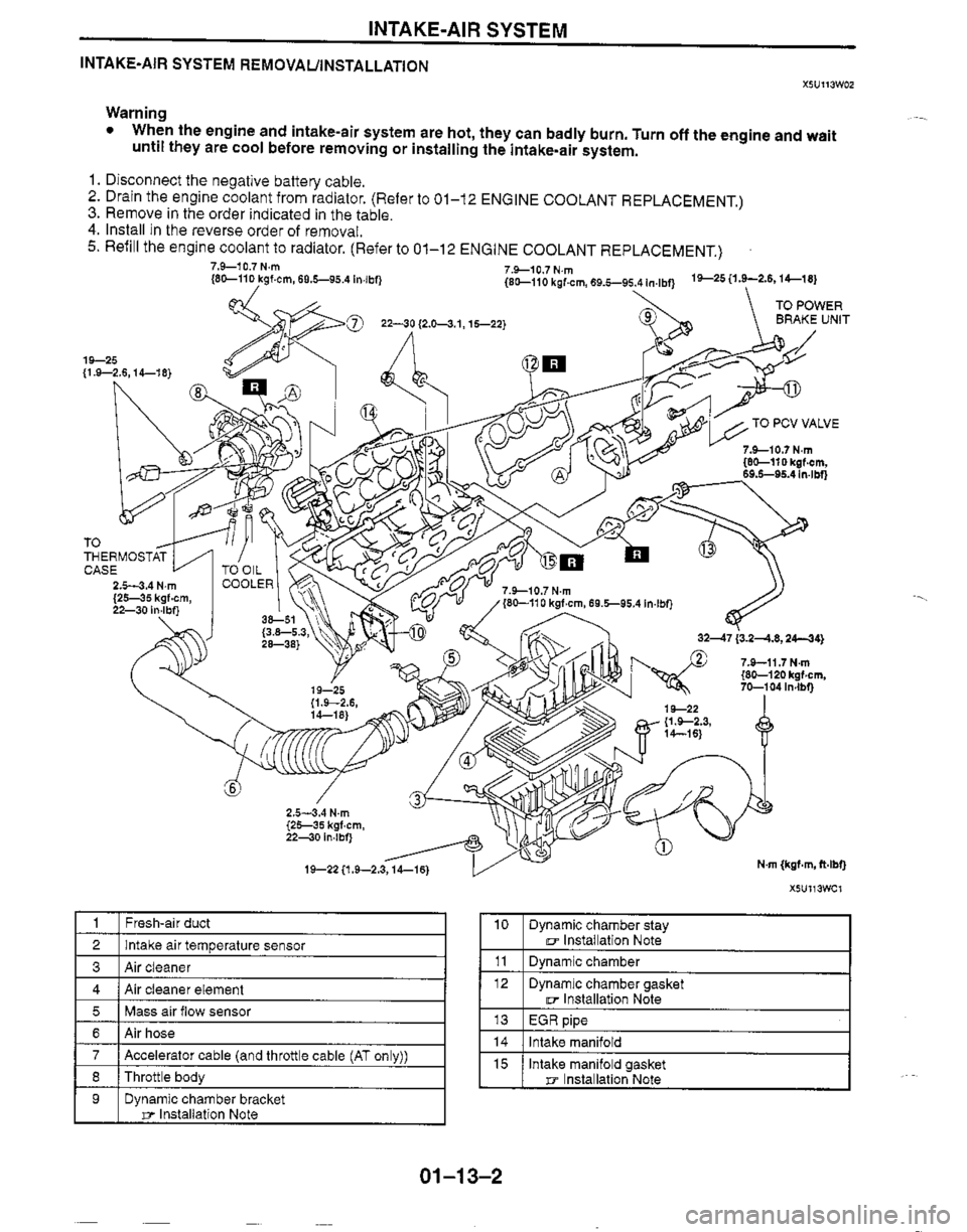 MAZDA MX-5 1999  Workshop Manual 